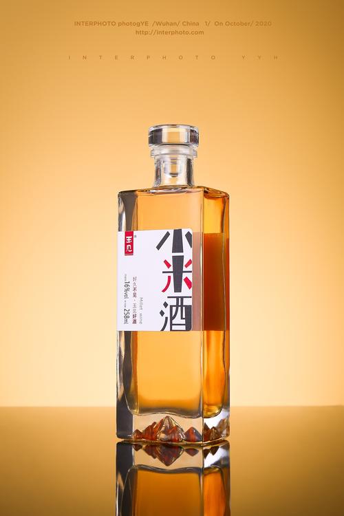 王見(jiàn)小米酒酒品拍攝